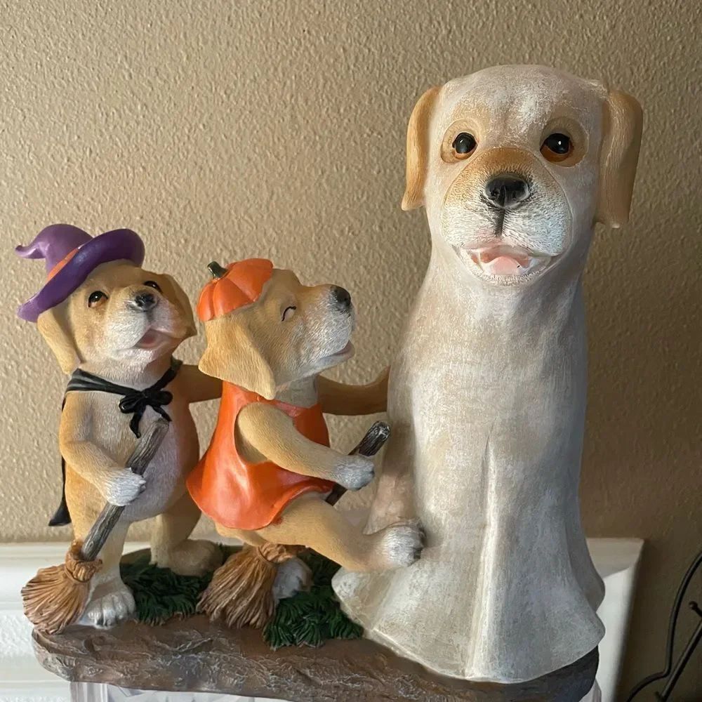 Hay and Harvest Golden Retriever Halloween Decoration Indoor Outdoor CUTEEE!